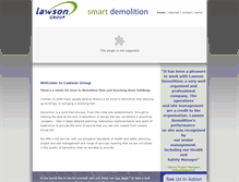 Tablet Screenshot of lawsondemolition.co.uk